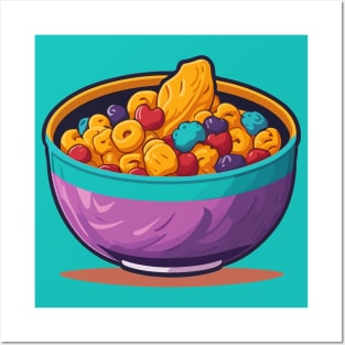 Cute Cereal Bowl Posters and Art